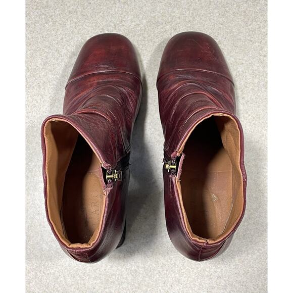 Spring Step L'Artiste Melani Leather Ankle Boot - Red - US Size 4-4.5 EU Size 35 - Picture 4 of 11